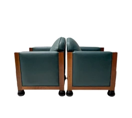 Two Art Deco Amsterdamse School Lounge Chairs by Fa. Drilling Amsterdam, 1920s